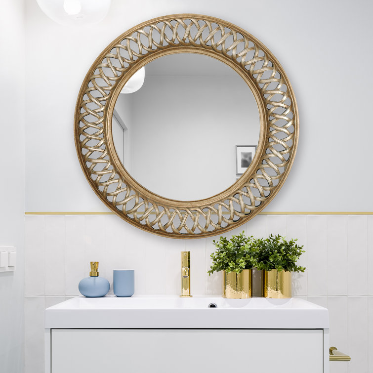 Astoria Grand Hiltz Round Plastic Wall Mirror & Reviews Wayfair